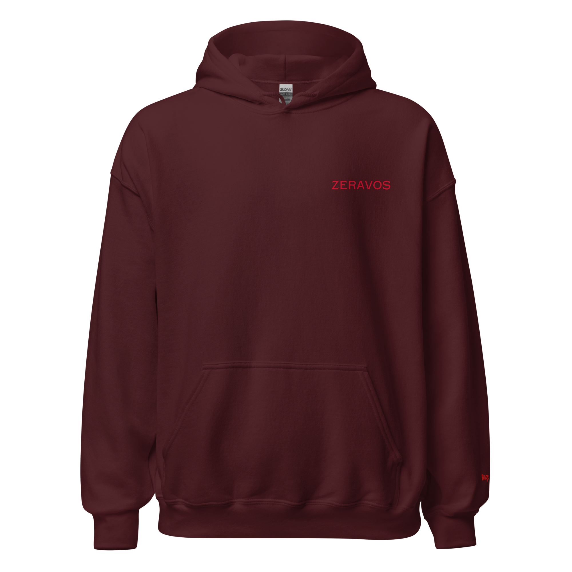 Rage Hoodie Maroon Front